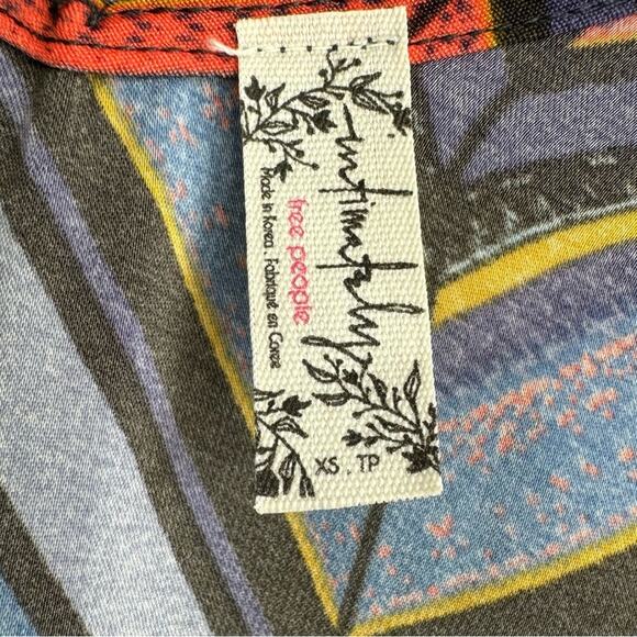 Free People Intimately Mojave Chevron Kimono Duster XS - Picture 5 of 14